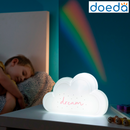 Lampada con proiettore arcobaleno e adesivi “Cloud”