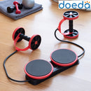 Pedana fitness con dischi rotanti, bande elastiche e manuale per gli esercizi “AdPro”